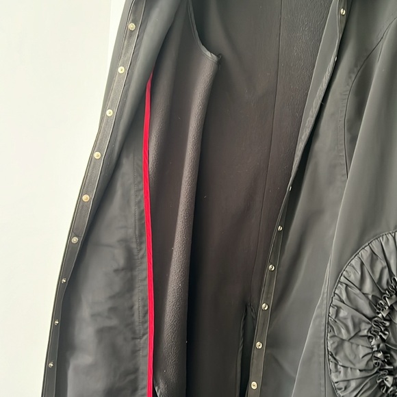 A black trench coat size 8 detachable hood and lining, high fashion - Picture 4 of 6